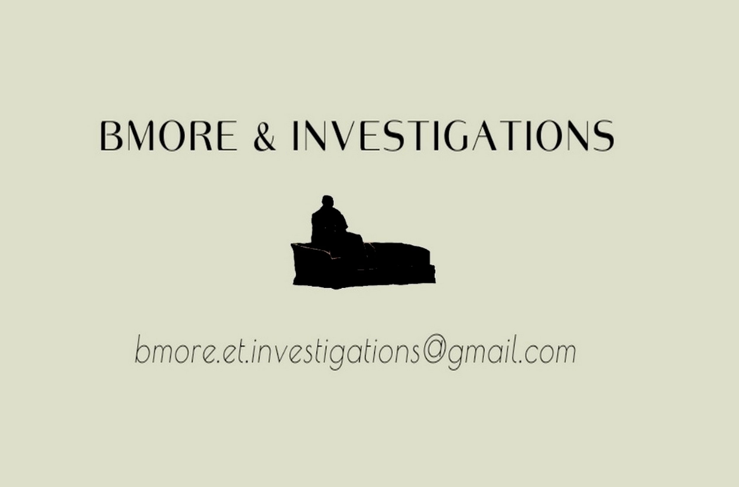 La Bmore & Investigations, composée du détective G. B. Baltimore et de son assistante Penny, a mené l’enquête sur Marcelle Pichon. On peut les contacter à l’adresse figurant sur leur carte de visite.<br><br>